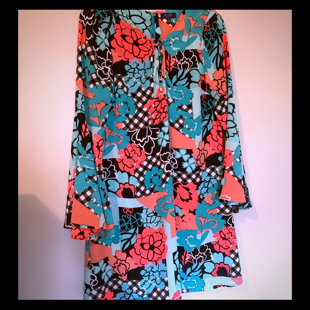 Kaari Bright Patterned Shift Dress